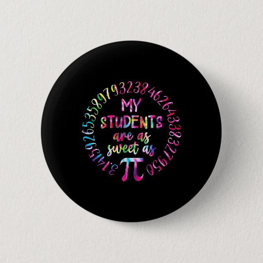 Mijn studenten zijn net zo lief als docent Wiskund Ronde Button 5,7 Cm (Voorkant)