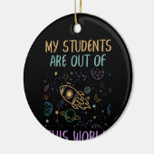Mijn studenten zijn uit deze wereldleraar keramisch ornament (Links)