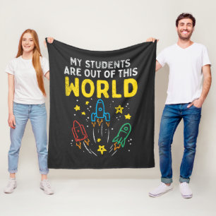 Mijn studenten zijn uit deze wereldleraar wetensch fleece deken