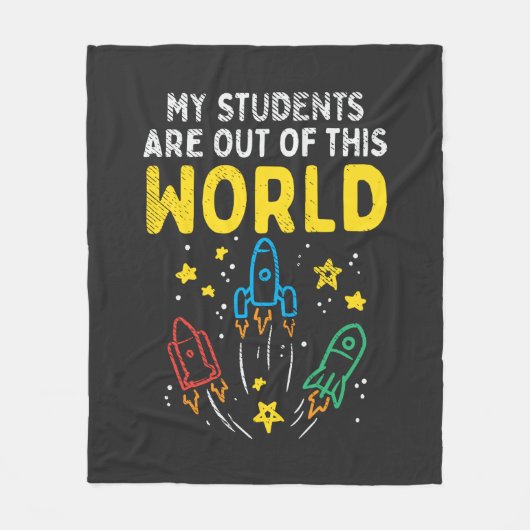 Mijn studenten zijn uit deze wereldleraar wetensch fleece deken (Voorkant)