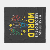 Mijn studenten zijn uit deze wereldleraar wetensch fleece deken (Voorkant (Horizontaal))