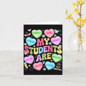 Mijn studenten zijn vriendelijk Sterke Valentijnsd Kaart (Gele Bloem)