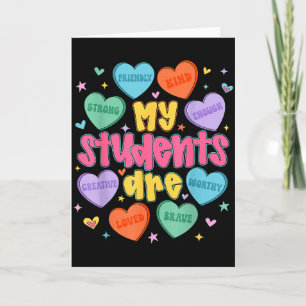 Mijn studenten zijn vriendelijk sterke Valentijnsd Kaart