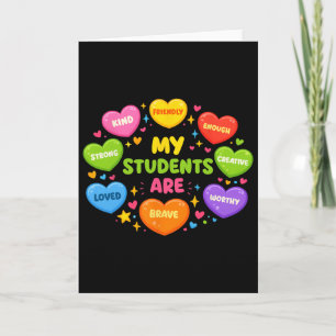 Mijn studenten zijn vriendelijk sterke Valentijnsd Kaart