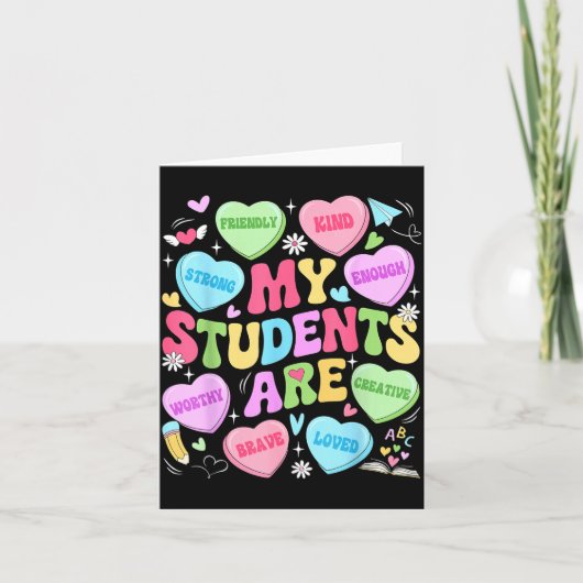 Mijn studenten zijn vriendelijke sterke Valentijns Kaart (Voorkant)
