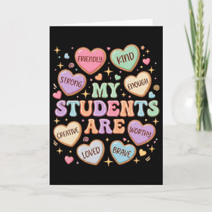 Mijn studenten zijn vriendelijke sterke Valentijns Kaart