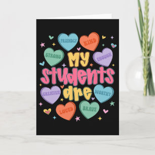 Mijn studenten zijn vriendelijke sterke Valentijns Kaart