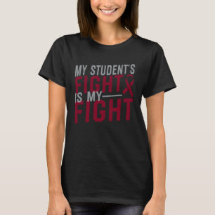 Mijn studentenstrijd is mijn strijd sikkelcelanemi t-shirt