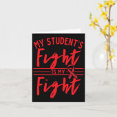 Mijn Student's Strijd Is Mijn Strijd Bloedkanker B Kaart (Gele Bloem)