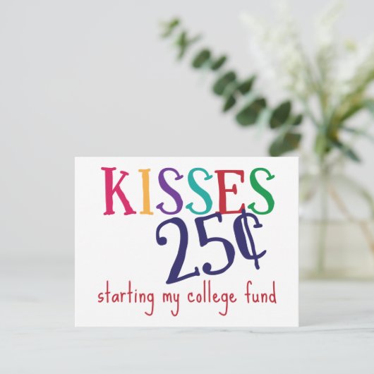 Mijn studiefonds briefkaart (Staand voorkant)