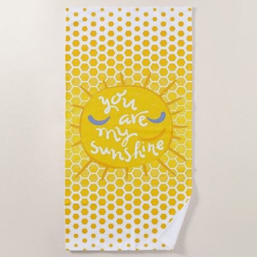 Mijn Sunshine Beach Towel Strandlaken (Voorkant)