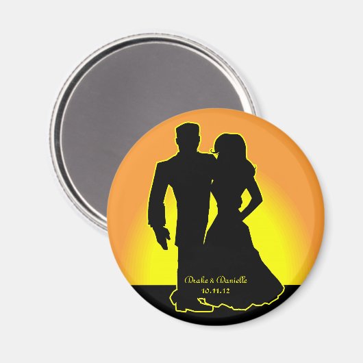 Mijn Sunshine Keepsake Date Magnet (Voorkant / Achterkant)