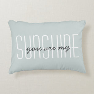 Mijn Sunshine Spreuk Groen Maatwerk Decoratie Accent Kussen
