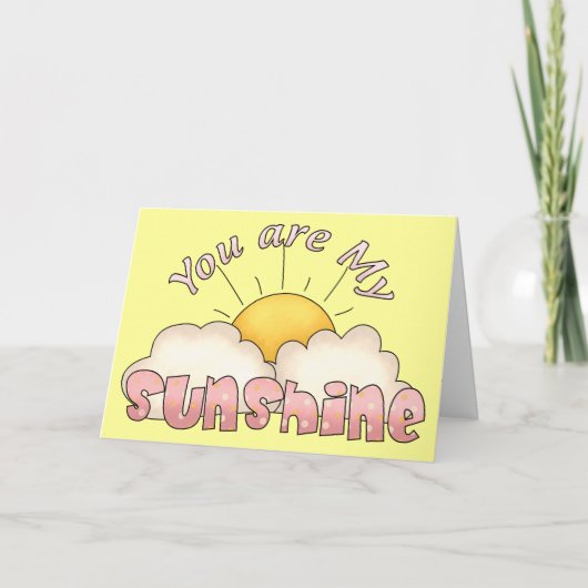 Mijn Sunshine Verjaardag Kaart (Voorkant)
