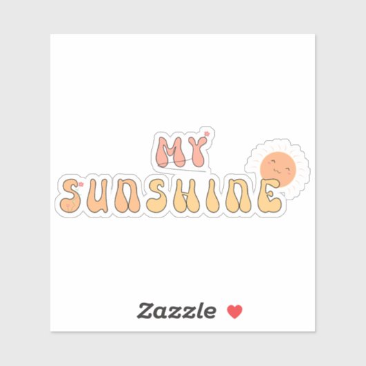 Mijn Sunshine Vinyl Sticker (Vel)