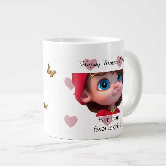 Mijn super coole moeder grote koffiekop (Voorkant rechts)