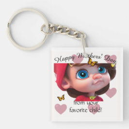 Mijn super coole moeder sleutelhanger