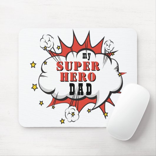 Mijn Super Hero Comic Fun Vader Day Muismat (Met muis)