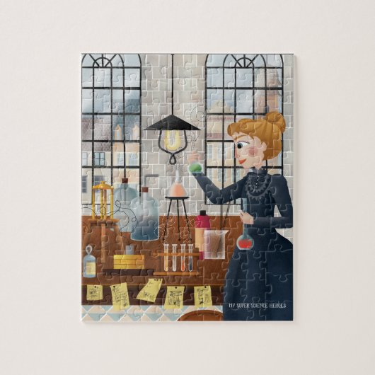 Mijn Super Science puzzle - Marie Curie Lab Legpuzzel (Verticaal)