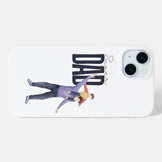 Mijn super vader Case-Mate iPhone case (Achterkant (horizontaal))