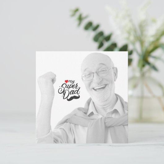 Mijn super vader, vrolijke Vaderdag, papa (Staand voorkant)