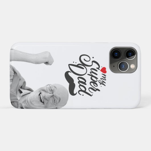 Mijn super vader, vrolijke Vaderdag, papa foto Case-Mate iPhone Case (Achterkant (horizontaal))