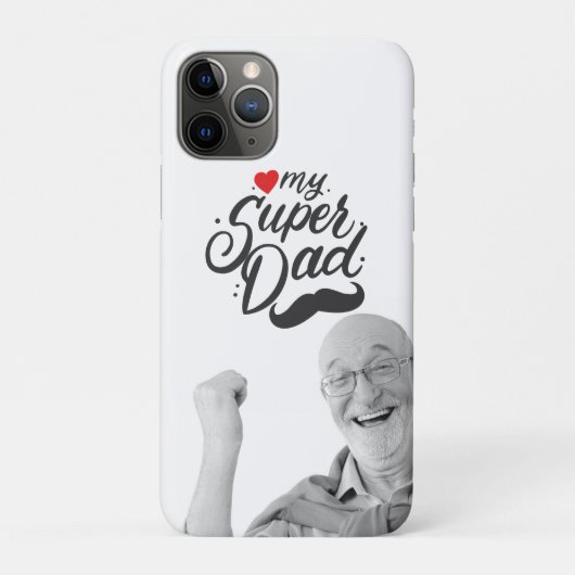 Mijn super vader, vrolijke Vaderdag, papa foto Case-Mate iPhone Case (Achterkant)
