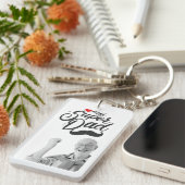 Mijn super vader, vrolijke Vaderdag, papa foto Sleutelhanger (Voorkant Rechts)