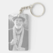 Mijn super vader, vrolijke Vaderdag, papa foto Sleutelhanger (achterkant)