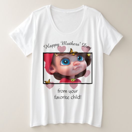 Mijn supercoole moeder grote maat t-shirt (Design voorkant)