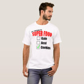 Mijn superfood is koekjes t-shirt (Voorkant volledig)