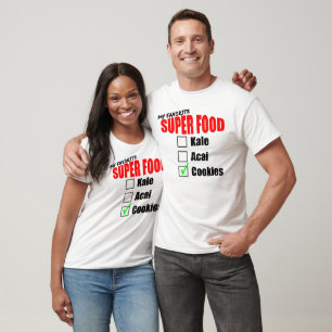 Mijn superfood is koekjes t-shirt