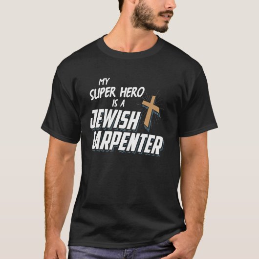 Mijn superheld is een Joodse Carpen T-shirt (Voorkant)