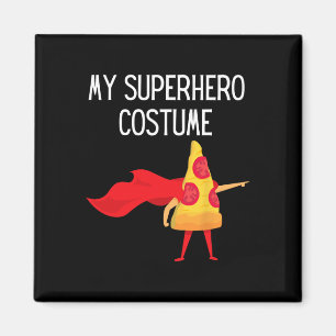 Mijn superheld pizza met Cape Halloween kostuum pl Magneet