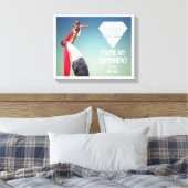 Mijn superheld Vaderdag Canvas foto's (Insitu (Slaapkamer))