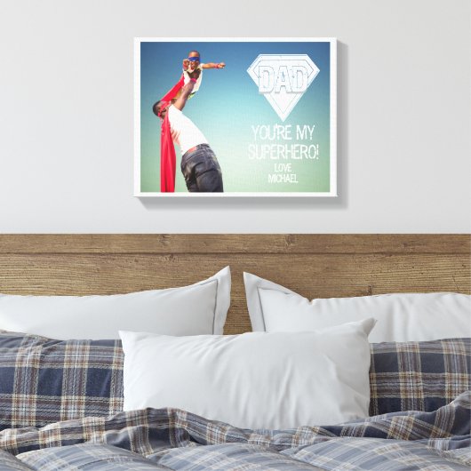 Mijn superheld Vaderdag Canvas foto's (Insitu (Slaapkamer))