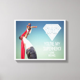 Mijn superheld Vaderdag Canvas foto's Afdruk