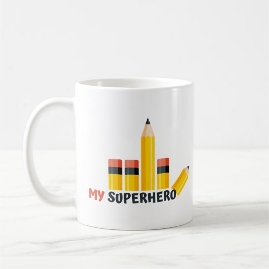 Mijn Superhero Pencil Mok (Links)