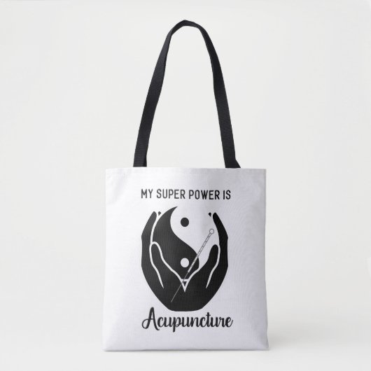Mijn superkracht is Acupunctie-Tas Tote Bag (Voorkant)