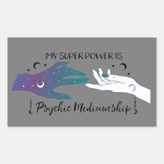 Mijn superkracht is Psychische Mediumship Stickers (Voorkant)