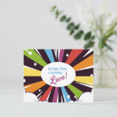 Mijn superkracht verspreidt liefde. briefkaart (Staand voorkant)