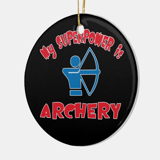 Mijn Superpower is Archery Keramisch Ornament (Links)