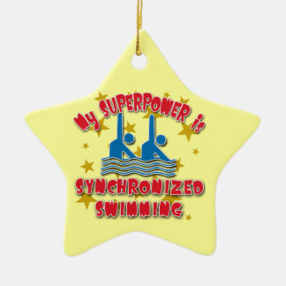 Mijn Superpower is gesynchroniseerd zwemmen Keramisch Ornament