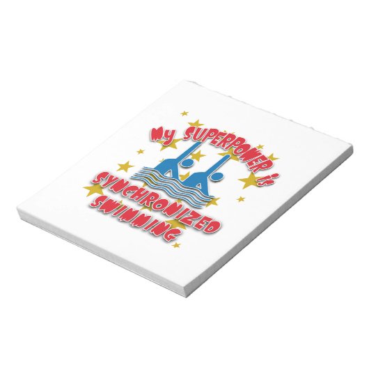 Mijn Superpower is gesynchroniseerd zwemmen Notitieblok (Linkerzijde)