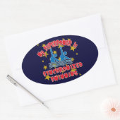 Mijn Superpower is gesynchroniseerd zwemmen Ovale Sticker (Envelop)