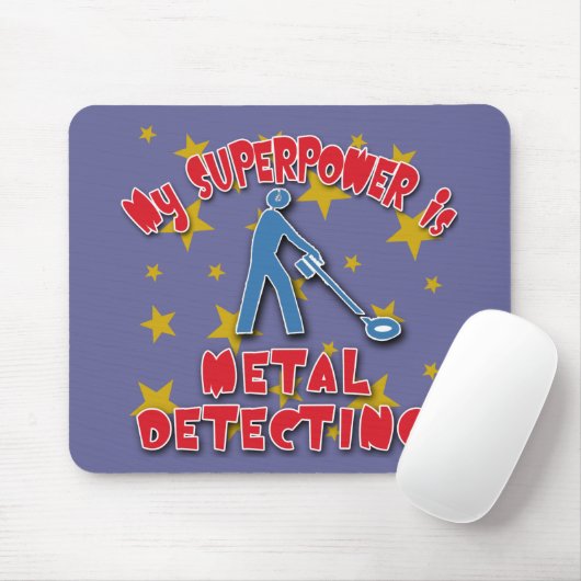 Mijn Superpower is Metal Detection Muismat (Met muis)