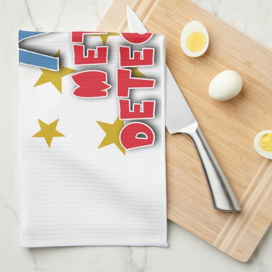 Mijn Superpower is Metal Detection Theedoek (Quarter Fold)