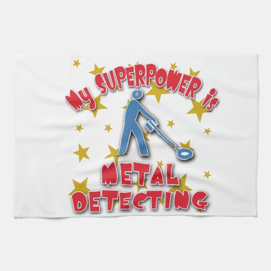Mijn Superpower is Metal Detection Theedoek (Horizontaal)