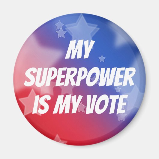 Mijn Superpower is mijn stem Magneet (Voorkant)