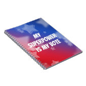 Mijn Superpower is mijn stem Notitieboek (Rechterzijde)